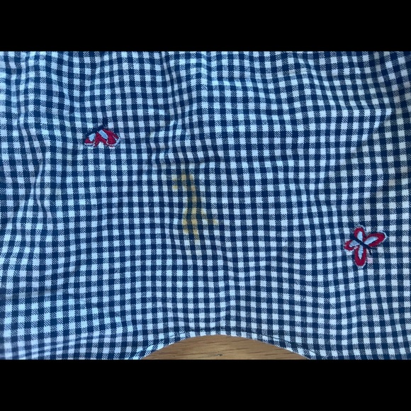 Adorable Green Dog checkered dress blue and white with butterflies size 6 RARE❤️ - Picture 10 of 12